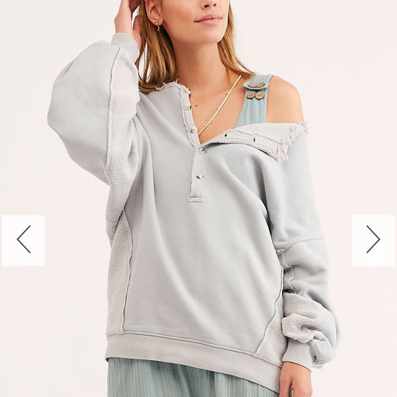 Free People Henley Sweatshirt - Picture 6 of 6